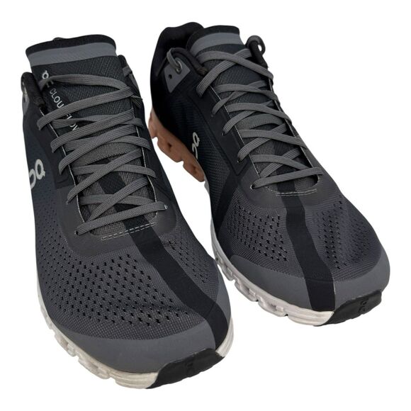On Cloud Cloudflow Running Sneakers Womens, Size 9.5, Black White Orange - Picture 1 of 8